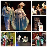 Kaha di òrgel - Publiek optreden danspaar in wit en wit-groen - Antilliaanse wals 